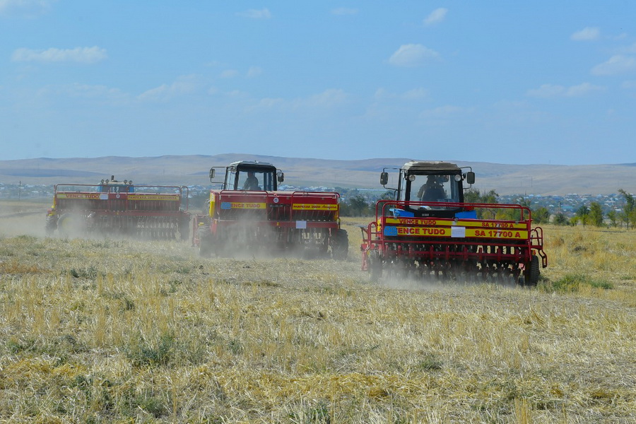 В Туркестанской области начался сев озимых зерновых