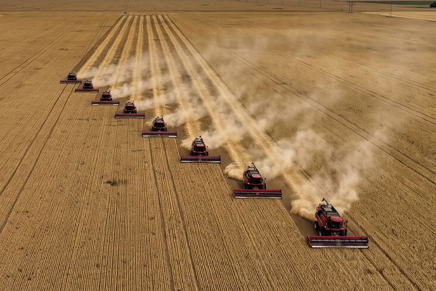 Жатва требует мощности: AGROMASH увеличил выпуск комбайнов на 17% и готовит новый завод
